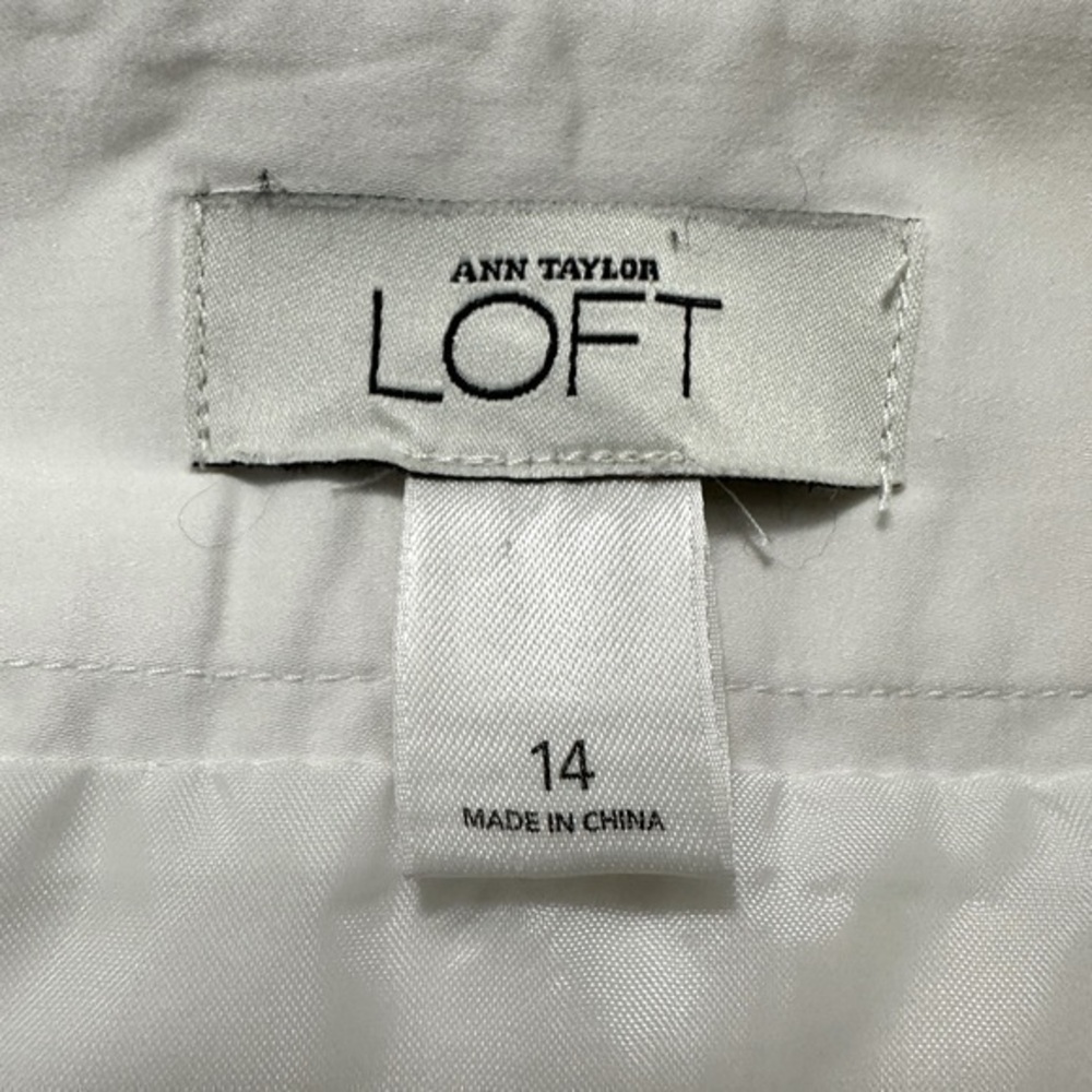 Loft Solid White Pencil Skirt - image 4